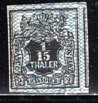 German States Hanover Scott # 13, used