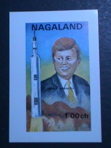 NAGALAND-1971-JOHN F. KENNEDY  -SPACE LANDING  IMPERF:MNH S/S VERY FINE