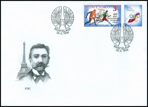 Slovakia 1994 FDC 33 The Olympic Movement