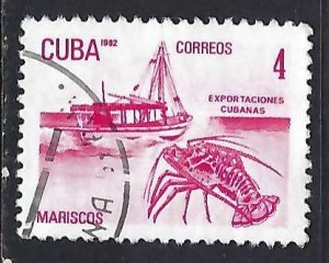 Cuba 2485 VFU EXPORTA LOBSTER M944-1