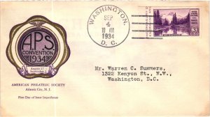 750a American Philatelic Society - Rice Cachet