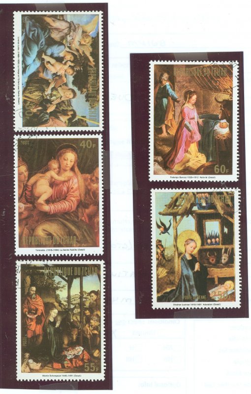 Chad #294m-294R Used Single (Complete Set) (Art)