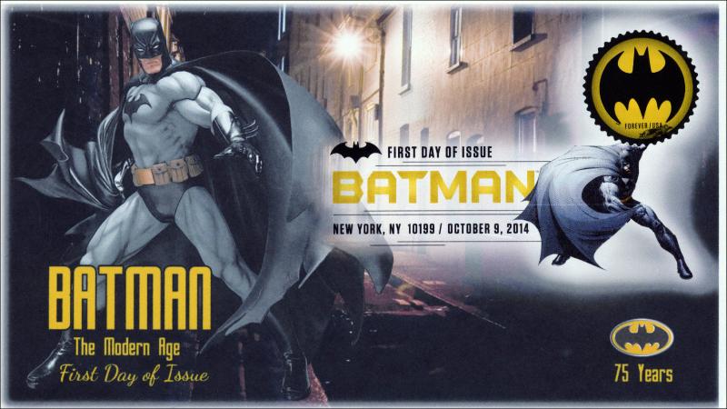 14-171, SC 4928, 2014, Batman, Bat Signal, Modern Age, Digital Color Postmark