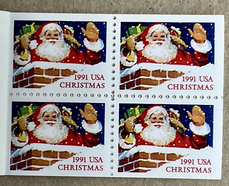 BK194  Christmas Santas Booklet 20  #2581-2585 MNH (29 c) lot of 10  $58 fv