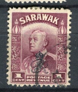 SARAWAK; 1947 early Brooke Crown Colony issue fine used 1c. value