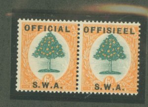 South West Africa #O7 Unused