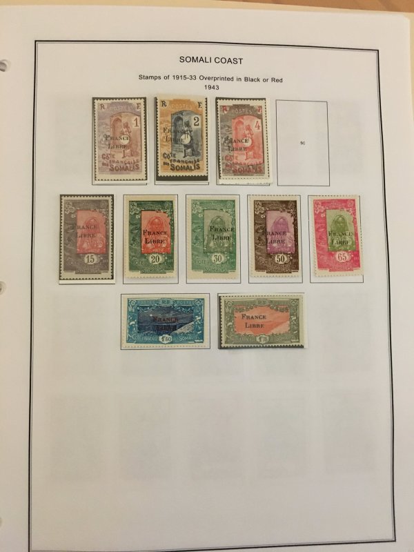 Excellent collection of Somali Coast, very high CV, many MNH