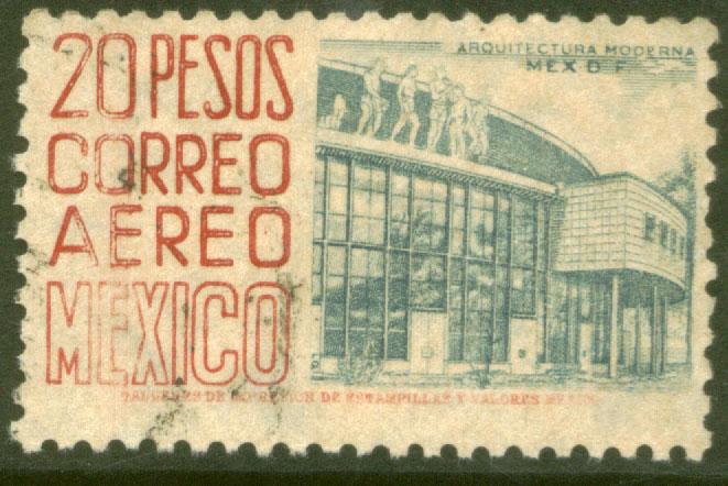 MEXICO C198a, $20P 1950 Definitive wmk 279 TII Used (949)