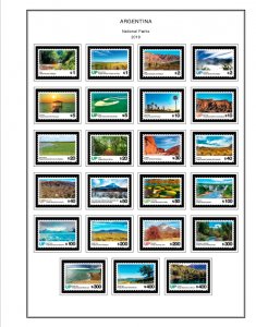 COLOR PRINTED ARGENTINA 2011-2020 STAMP ALBUM PAGES (81 illustrated pages)