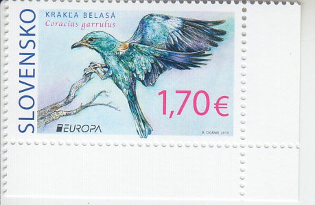 2019 Slovakia Birds Europa (Scott NA) MNH