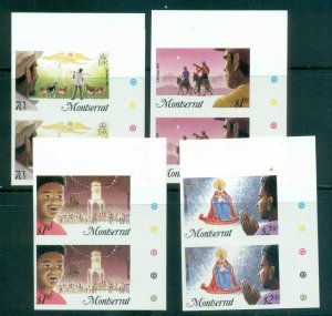 Montserrat 1985 Xmas IMPERF pairs MUH lot68582