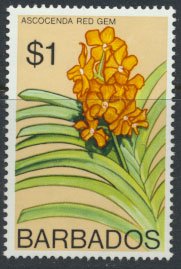 Barbados  SG 497  SC# 408 MNH   Flowers Orchids 1974 see scan / details