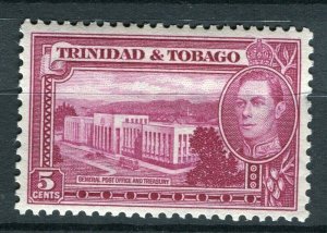 TRINIDAD; 1938 early GVI issue fine Mint hinged 5c. value