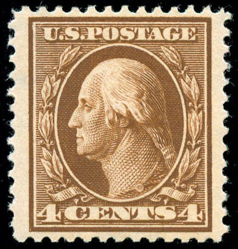 momen: US Stamps #377 Mint OG NH VF/XF+