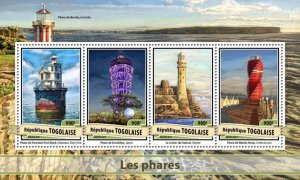 TOGO - 2017 - Lighthouses - Perf 4v Sheet - Mint Never Hinged