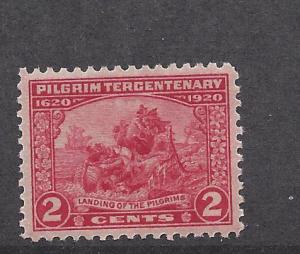 United States, 549, 2c Landing Pilgrims XF Single,**LH**