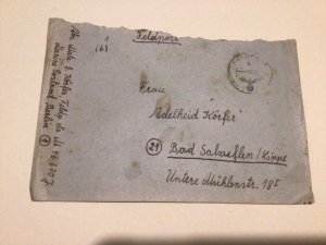 Germany Field post Wartime cover and letter   A9532