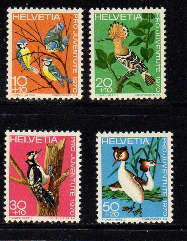 Switzerland Sc B394-97 1970 Pro Juvente stamp set mint NH