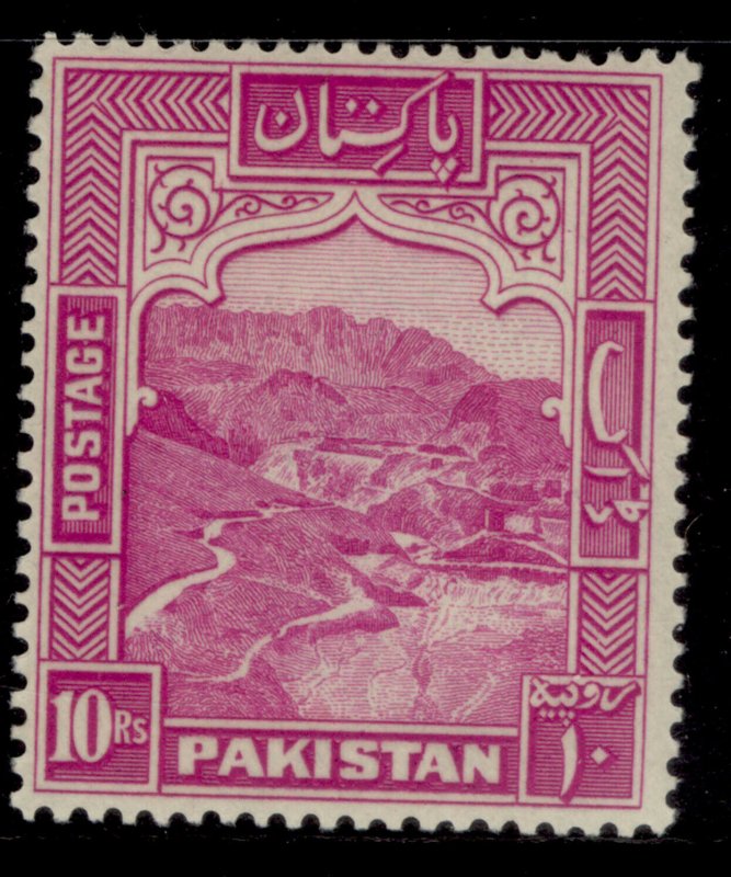 PAKISTAN GVI SG41, 10r magenta, LH MINT. Cat £22. PERF 14