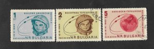 SD)1963 BULGARIA SPACE FLIGHT SET OF THE SHIPS VOSTOK 5 AND VOSTOK 6, VALER