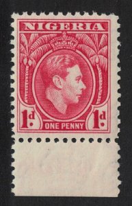 Nigeria George VI 1d Perf 12 Bottom Margin 1938 MNH SG#50