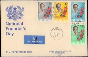 Ghana, Worldwide First Day Cover, Flowers