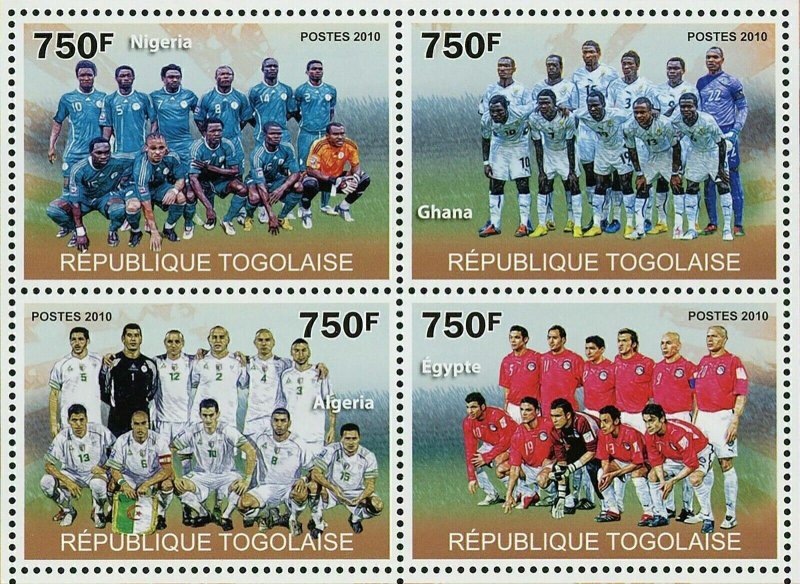 Africa Football Cup of Nations Stamp Nigeria Ghana Algeria Egypt S/S MNH #3683