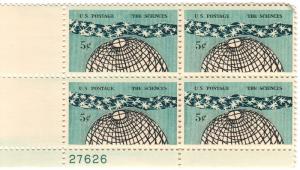 1237: The Sciences - Plate Block - MNH - 27626-LL