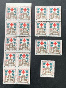 Christmas Seals 1, 1918 Scott #WX22 Type II, See Picture and Description MNH