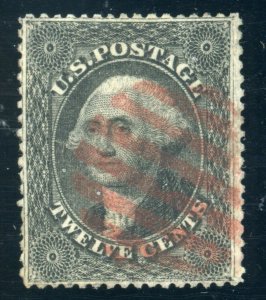 US Stamp #36B Washington 12c, PSE Cert - USED SMQ $275.00