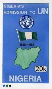 Nigeria 1985 40th Anniversary of United Nations - origina...