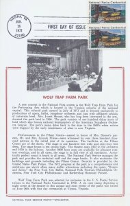 1452 6c WOLF TRAP NATIONAL PARK - Hammond Card A