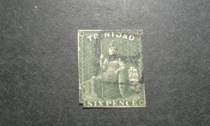 Trinidad #16 used missing corner e206 10079