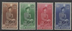 NEW ZEALAND SG733d/6 1954-7 DEFINITIVE HIGH VALUES MNH