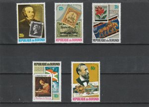 Burundi  Scott#  565-569  MNH  (1979 Sir Rowland Hill)
