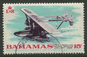 STAMP STATION PERTH Bahamas #289 First Flight From Nassau 1969 Used