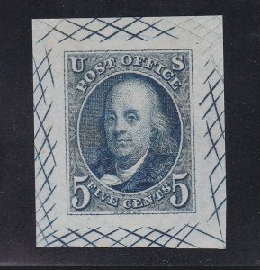 US 1TC1b 5c Franklin Large Die Proof on Bond SCV $800