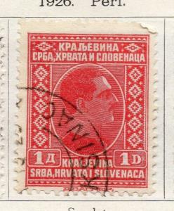 Yugoslavia 1926 Early Issue Fine Used 1d. 086637