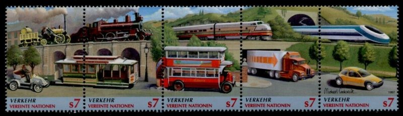 United Nations - Vienna 227 MNH Transportation, Train, Car, Bus, Truck