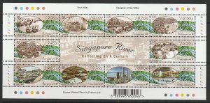 2000 Singapore -Sc 942 - Sheet of 10 - MNH VF - Singapore River