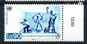 United Nations Geneva 1987  Scott 155 MNH - 0.90Fs, logement