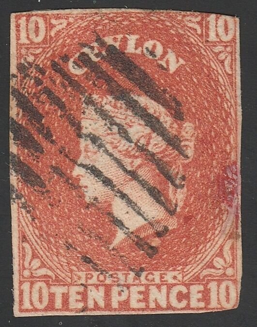 *KAPPYSSTAMPS KS1970 CEYLON SCOTT# 10 USED RETAIL  $250