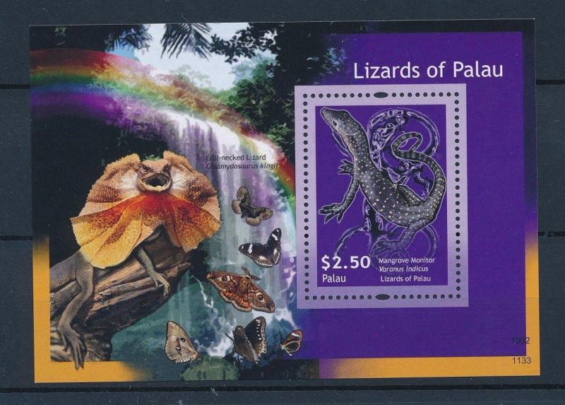 [35351] Palau 2012 Reptiles Lizards Butterflies MNH Sheet