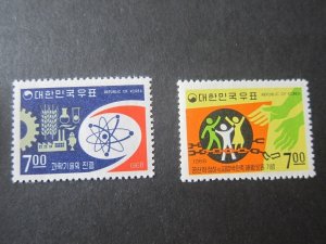 Korea 1968 Sc 604,606 set MNH