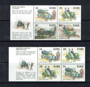 Ireland: 1989 Irish Motoring Classics, 2 booklet Panes, MNH