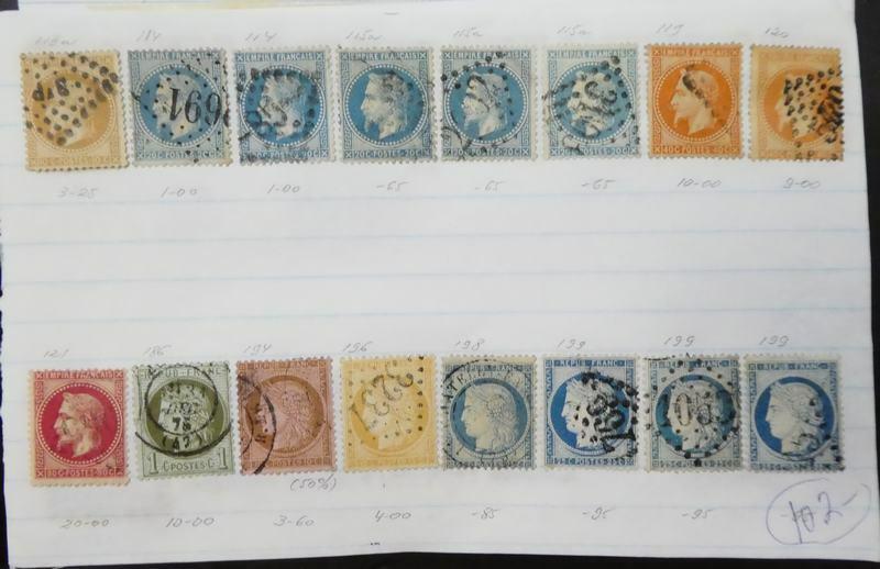 EDW1949SELL : FRANCE Extensive collection, Mint & Used on Old Time pgs Cat $3030