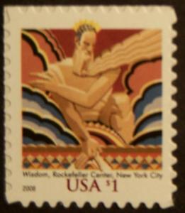 # 3766a MNH $1 Wisdom, NYC - dated 2008 - (5358)