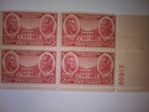 SCOTT # 786 PLATE BLOCK MINT NEVER HINGED VERY NICE FIND !!