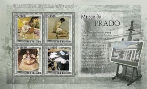 SAO TOME - 2007 - Prado Museum - Perf 4v Sheet - Mint Never Hinged