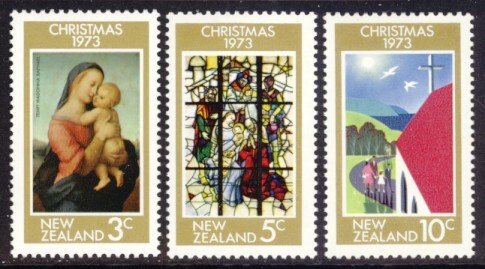 New Zealand Sc# 525-7 MNH Christmas 1973